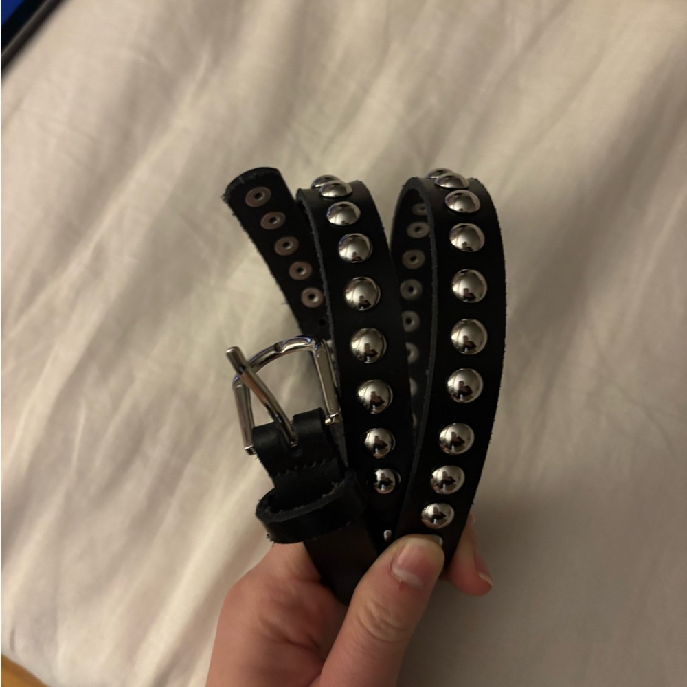 Black Studded Belt